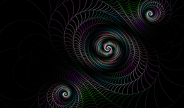 Fractale : 3 spirales