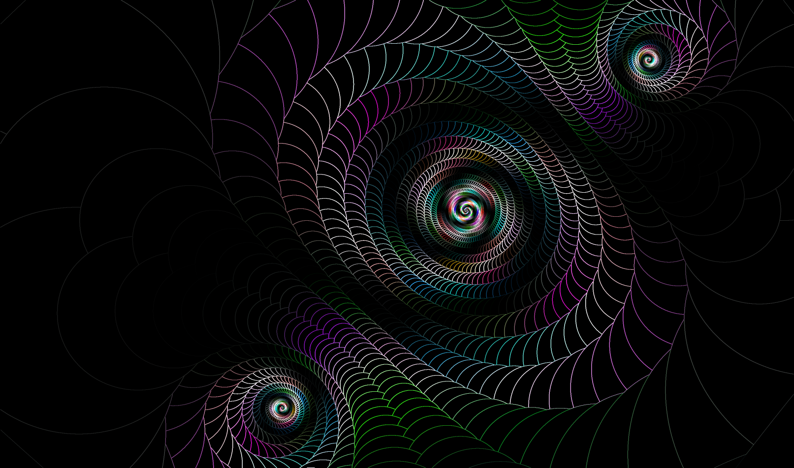 Fractale : 3 spirales