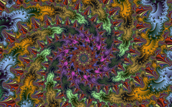 Fractale : Cyclone imaginaire