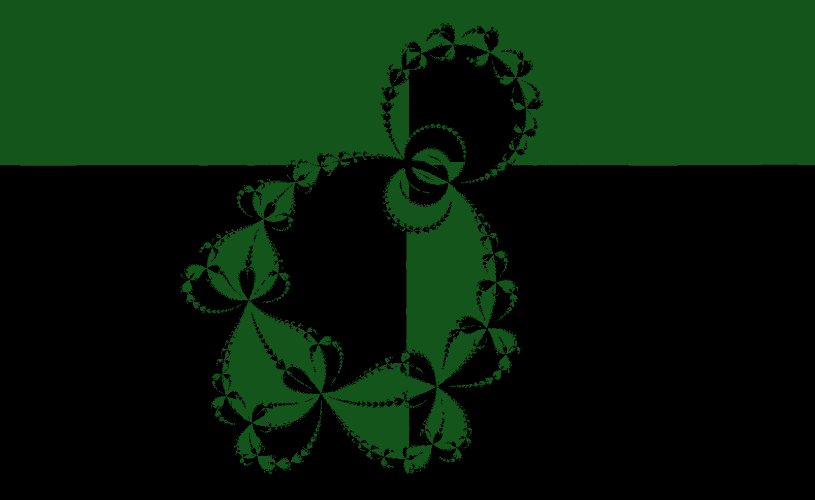 Fractale : Croix bichrome